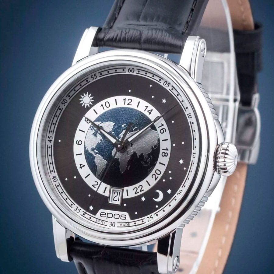 Оригинальные часы Epos Epos Emotion 3390.302.20.54.25 механические калибр механизма eta 2892-a2 общий вид