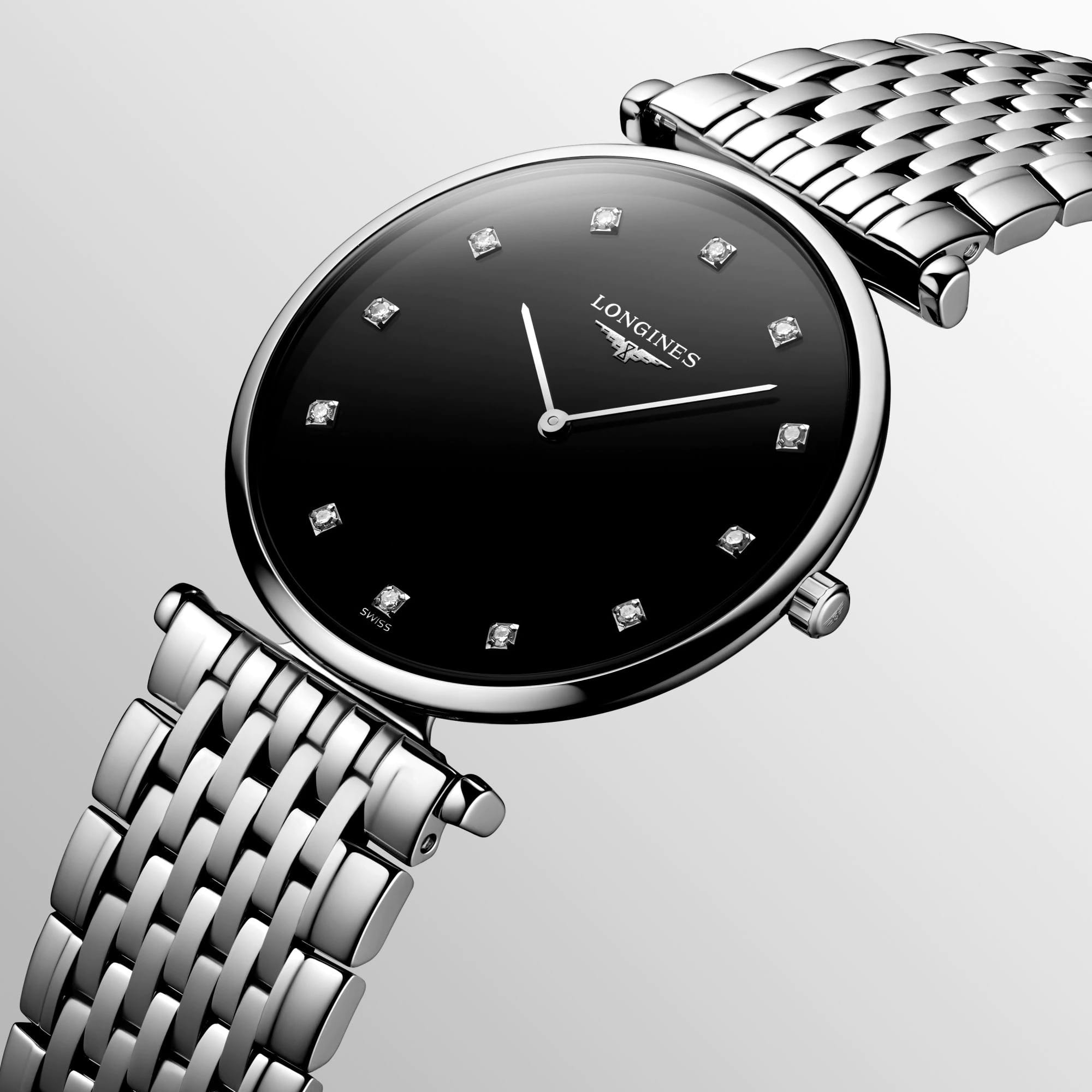 Оригинальные часы Longines Longines La Grande Classique L4.709.4.55.6 кварцевые калибр механизма l420 (на основе eta 282.001) общий вид