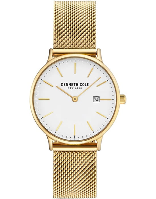Kenneth Cole Kenneth Cole Classic KC15057006  KC15057006 кварцевые женские часы белый циферблат, браслет нержавеющая сталь — вид спереди