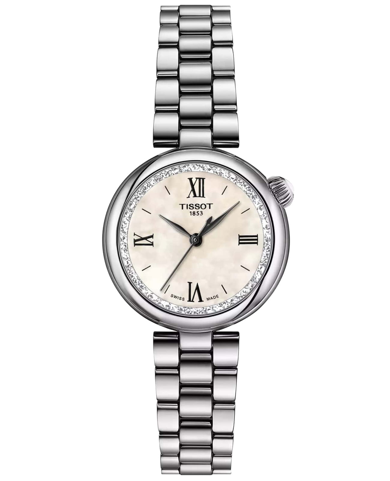 Tissot Tissot Desire T152.010.11.118.00 Desire T1520101111800 кварцевые женские часы бежевый циферблат, браслет нержавеющая сталь — вид спереди