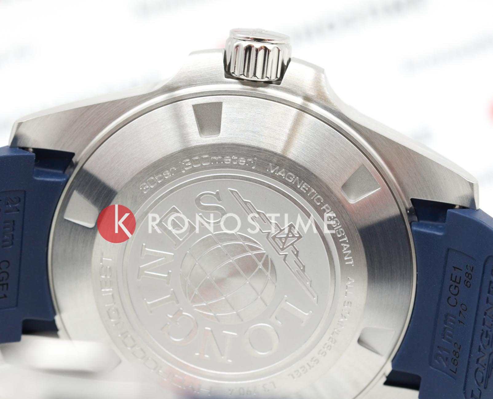 Оригинальные часы Longines Longines HydroConquest L3.790.4.96.9 механические калибр механизма  общий вид