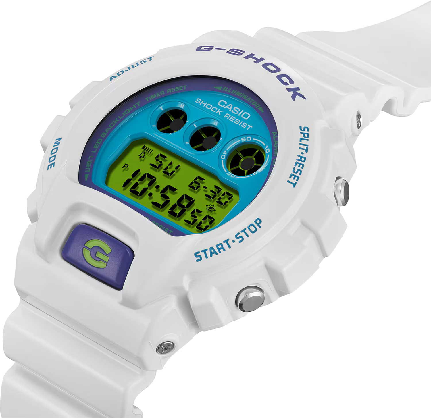 Casio Casio G-Shock DW-6900RCS-7DR (DW-6900RCS-7), g-shock япония мужские часы на браслете пластик боковой вид