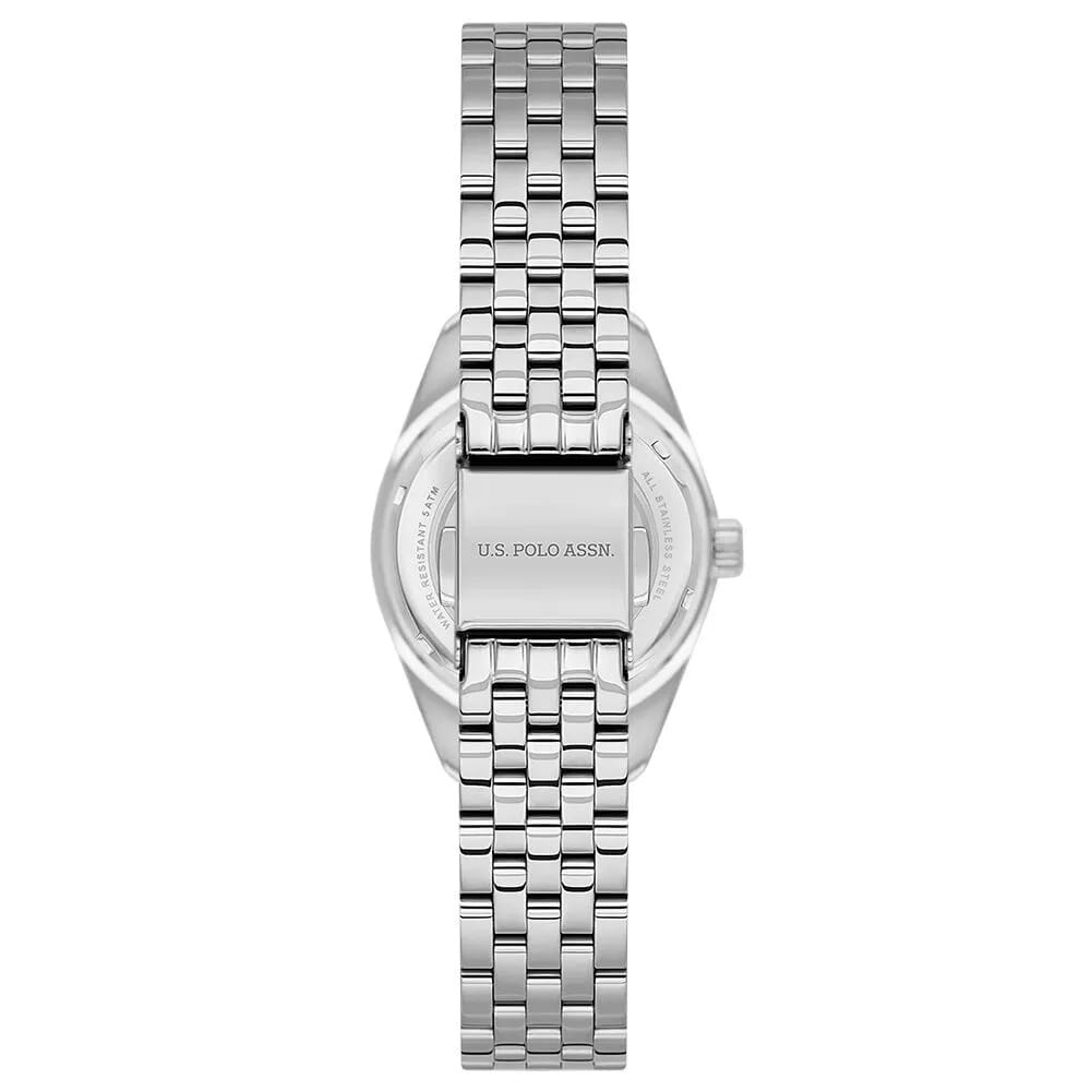 U.S. Polo Assn. U.S. Polo Assn. Stile USPA2109-01,  сша женские часы на браслете нержавеющая сталь боковой вид