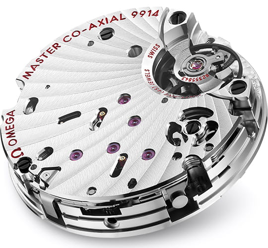 Оригинальные часы Omega Omega Speedmaster Moonphase 304.30.43.52.01.001  механические калибр механизма omega 9914 общий вид