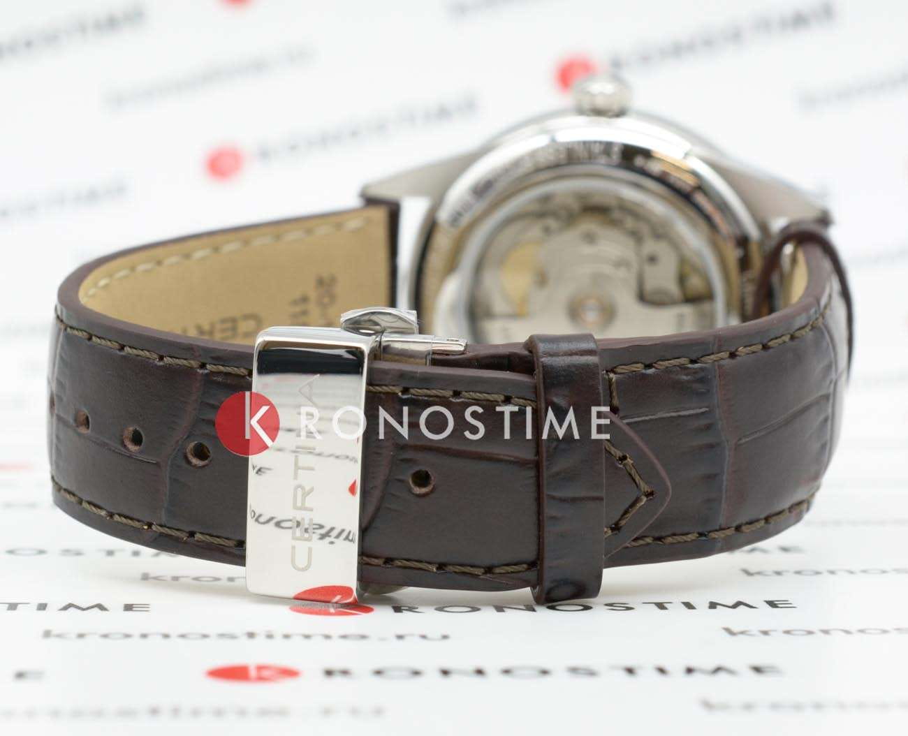 Certina Certina DS-1 Powermatic 80 C029.807.16.031.01 механические мужские часы часы крупный план белый циферблата