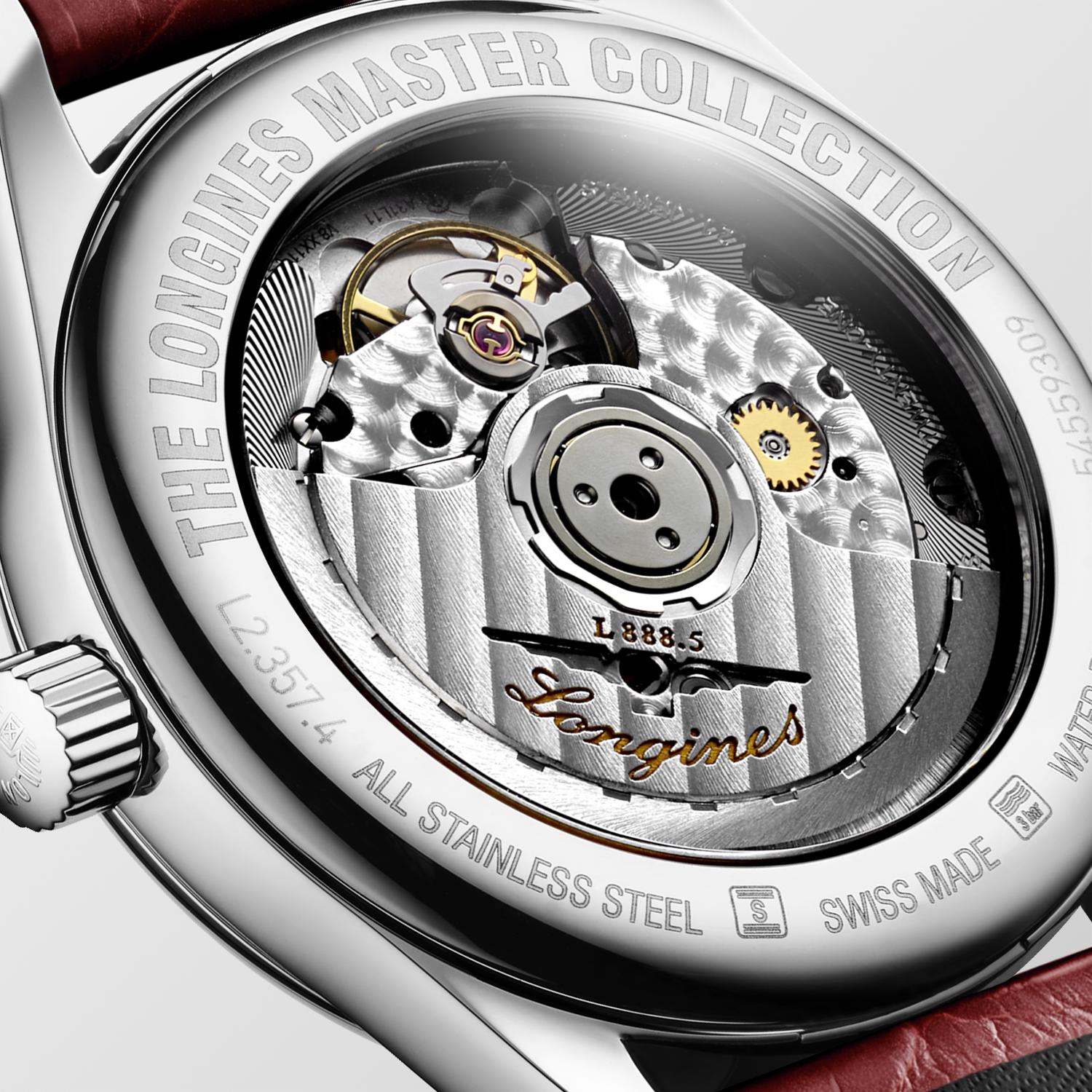 Longines Longines Master Collection L2.357.4.70.2, master collection швейцария женские часы на браслете кожаный боковой вид