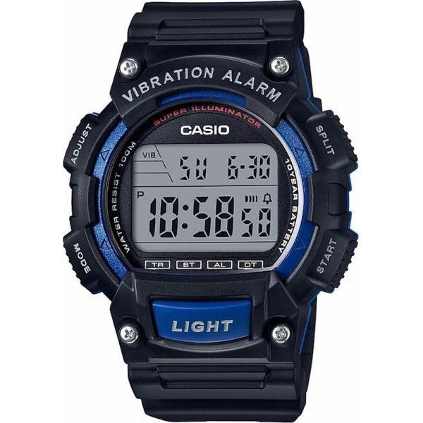 Casio Casio Illuminator W-736H-2A  W-736H-2A кварцевые мужские часы серый циферблат, браслет  — вид спереди