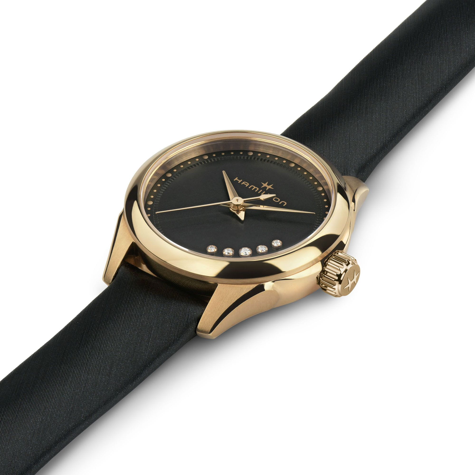 Hamilton Hamilton Jazzmaster Lady Quartz H32121430, jazzmaster швейцария женские часы на браслете кожаный боковой вид