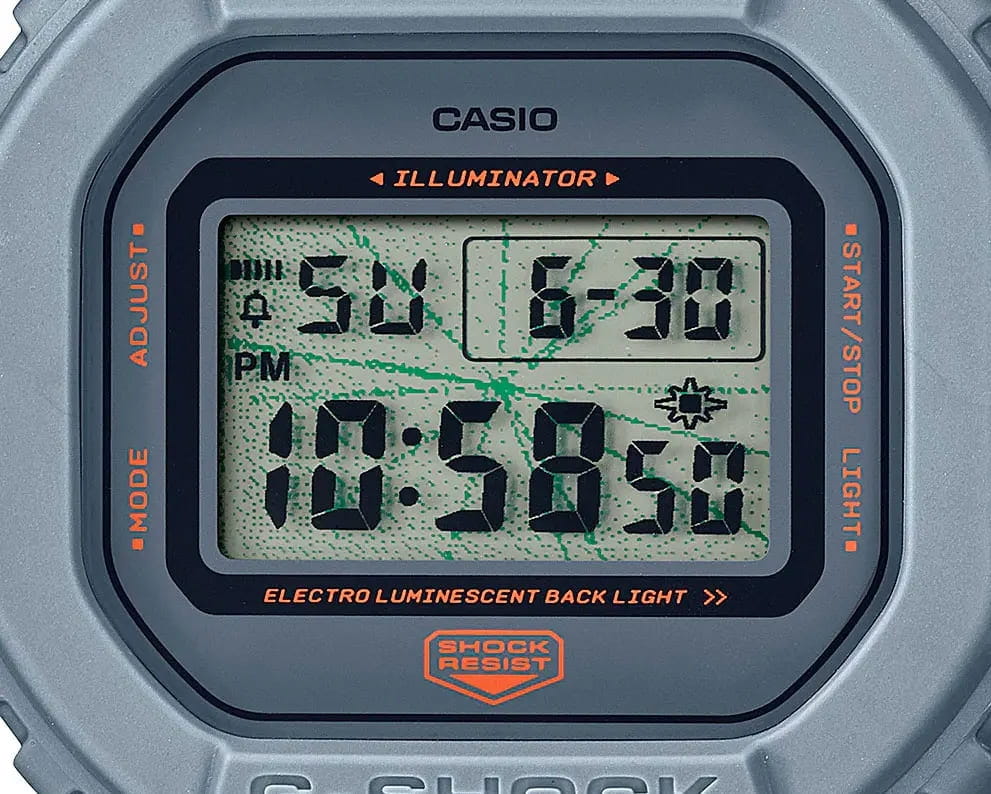 Casio Casio G-Shock DW-5600MNT-8 мужские часы серый циферблат на запястье