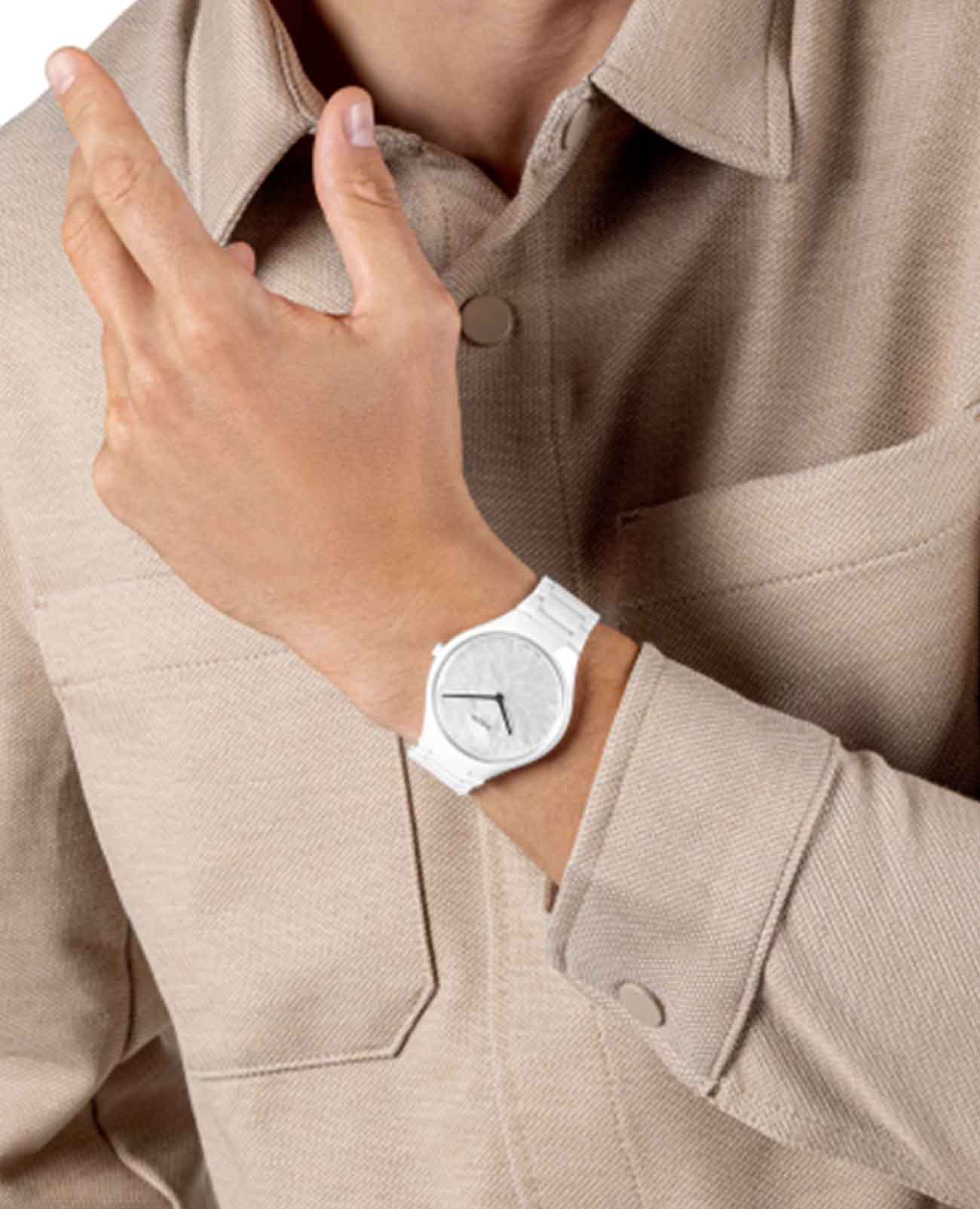 Rado Rado True Thinline x Great Gardens of the World Chapter R27118902 механические мужские часы часы крупный план перламутровый циферблата