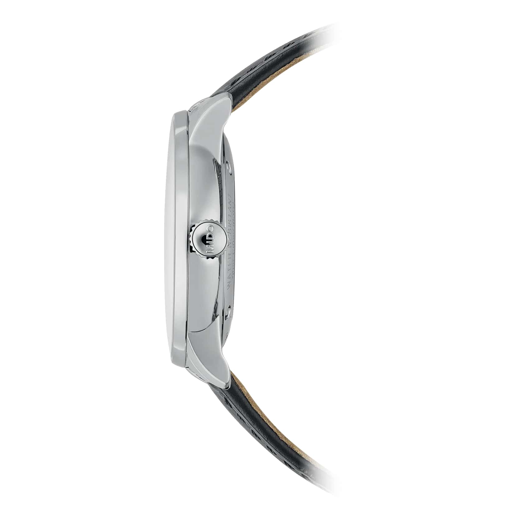 Mido Mido Baroncelli Signature Skeleton M037.436.16.061.00, baroncelli швейцария мужские часы на браслете кожаный боковой вид