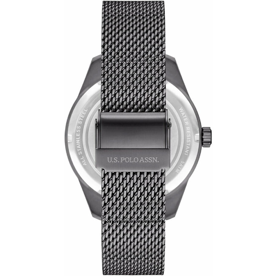 U.S. Polo Assn. U.S. Polo Assn. Fundamental USPA1001-02,  сша мужские часы на браслете нержавеющая сталь боковой вид