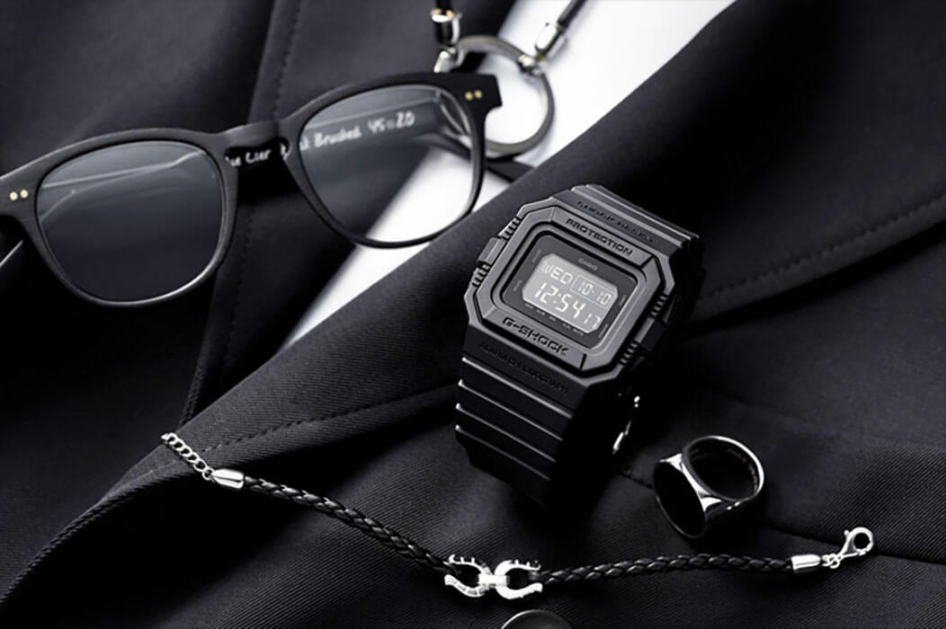 Casio Casio G-Shock DW-D5500BB-1 - наручные мужские часы наручные часы в перспективе черный циферблат