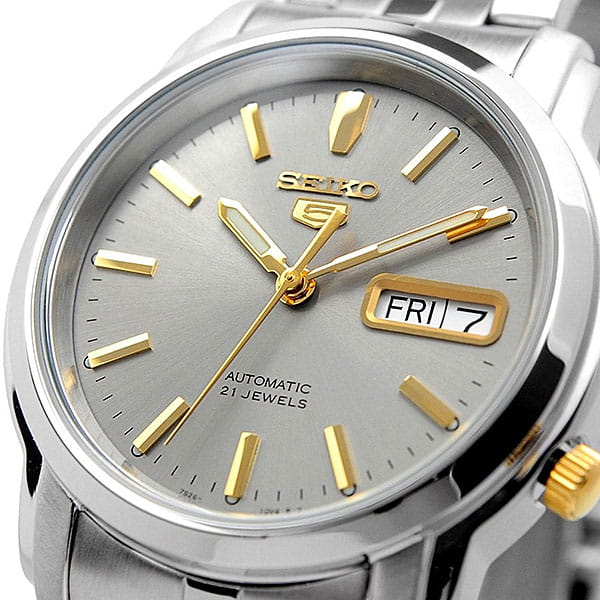 Seiko Seiko 5 Regular SNKK67K1, 5 regular япония мужские часы на браслете нержавеющая сталь боковой вид