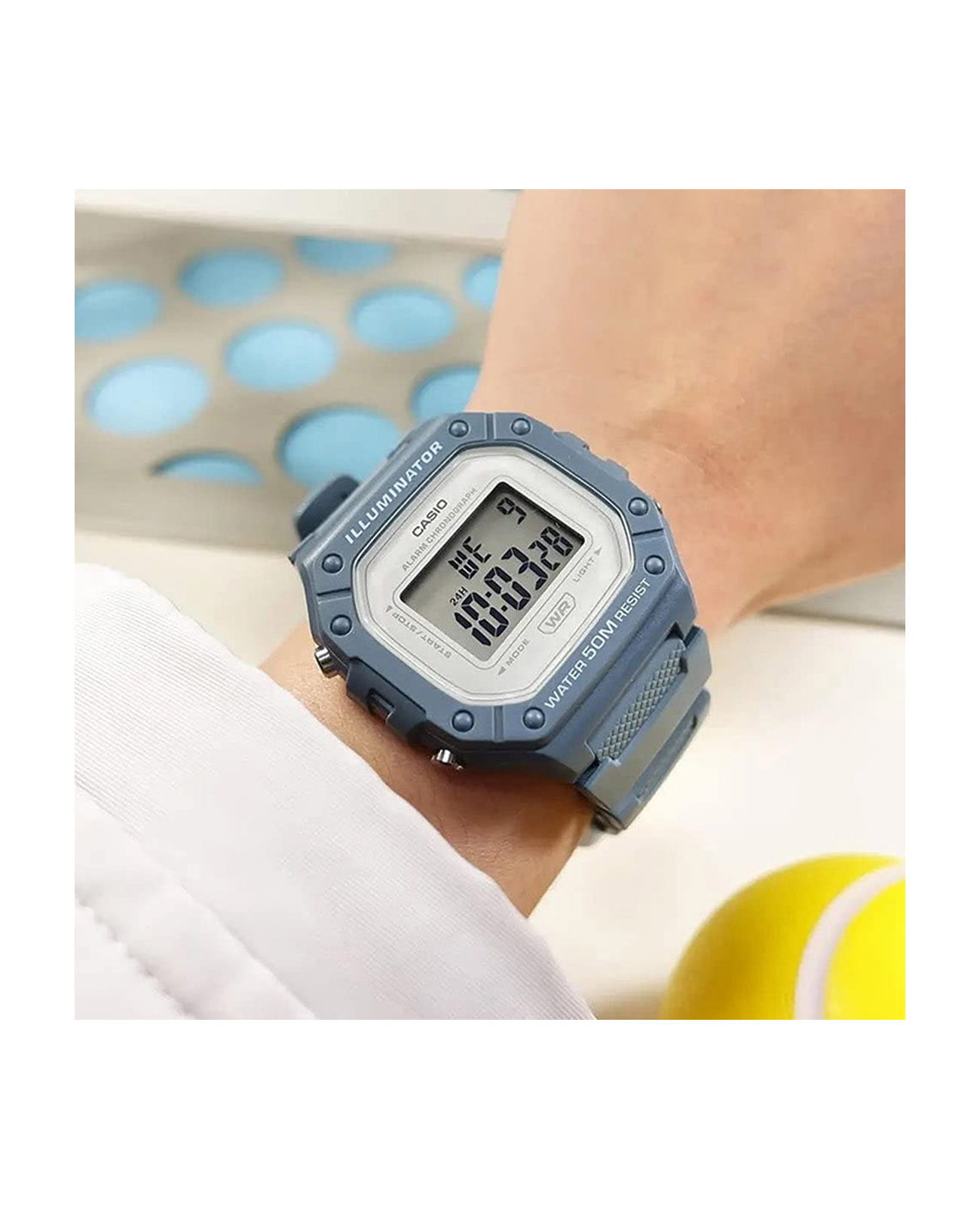 Casio Casio Collection W-218HC-2AVEF , наручные мужские часы фото под углом