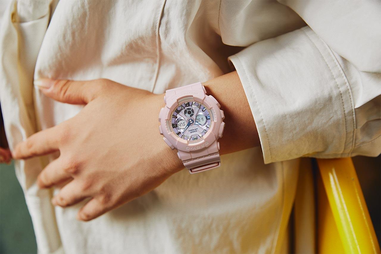 Casio Casio Baby-G BA-130WP-4A , наручные женские часы фото под углом