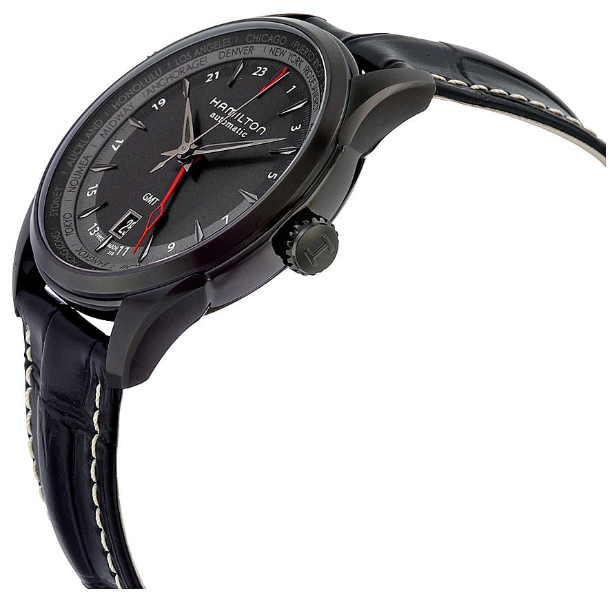 Hamilton Hamilton Jazzmaster GMT Auto H32685731 , наручные мужские часы фото под углом