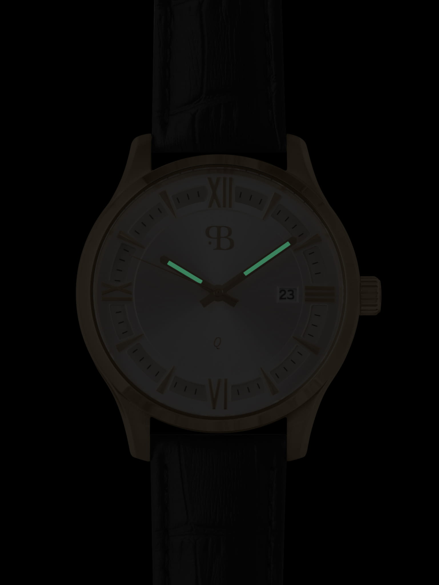 Русское Время Русское Время 9156165,  россия мужские часы на браслете кожаный боковой вид