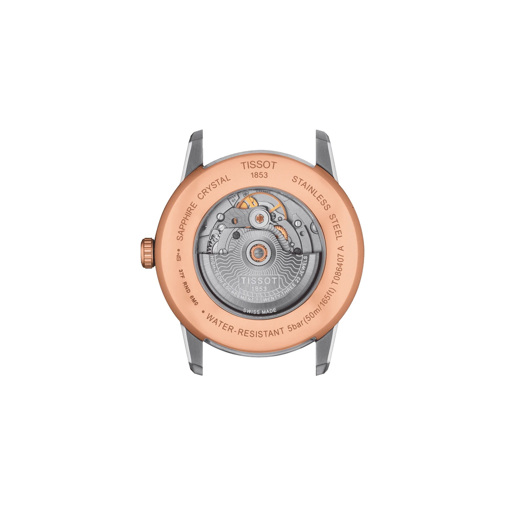 Tissot Tissot Luxury Powermatic 80 T086.407.22.067.00, t-classic швейцария мужские часы на браслете сталь c pvd покрытием боковой вид