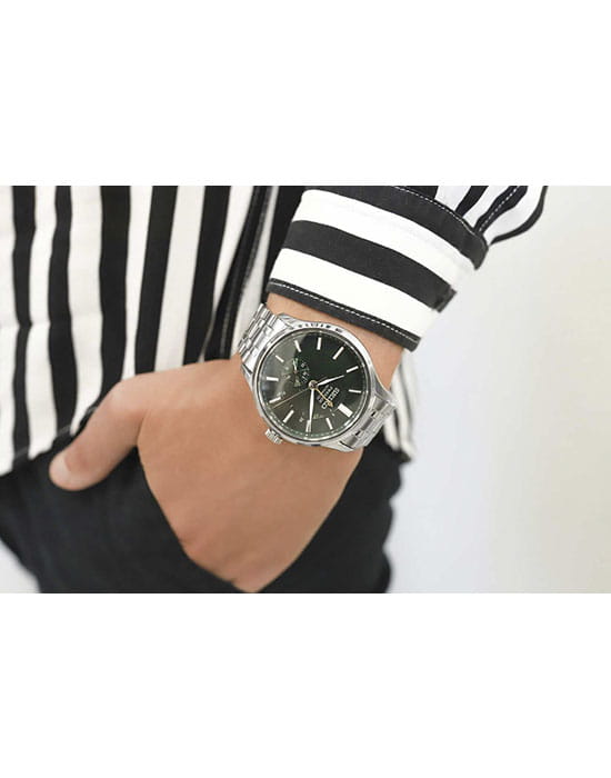 Seiko Seiko Presage SSA397J1 мужские часы зеленый циферблат на запястье