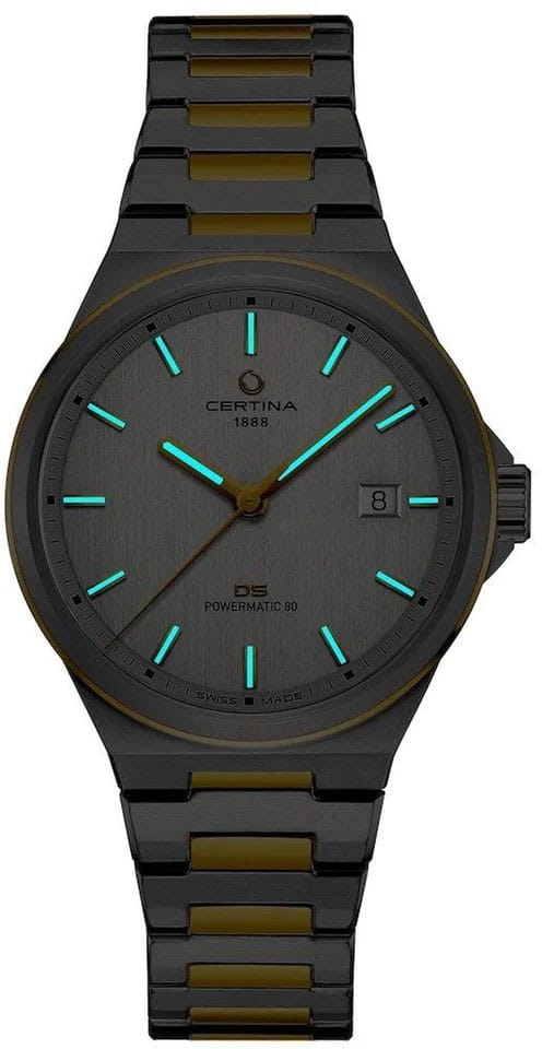 Оригинальные часы Certina Certina DS-7 Powermatic 80 - C043.407.22.031.00 механические калибр механизма powermatic 80.611 общий вид