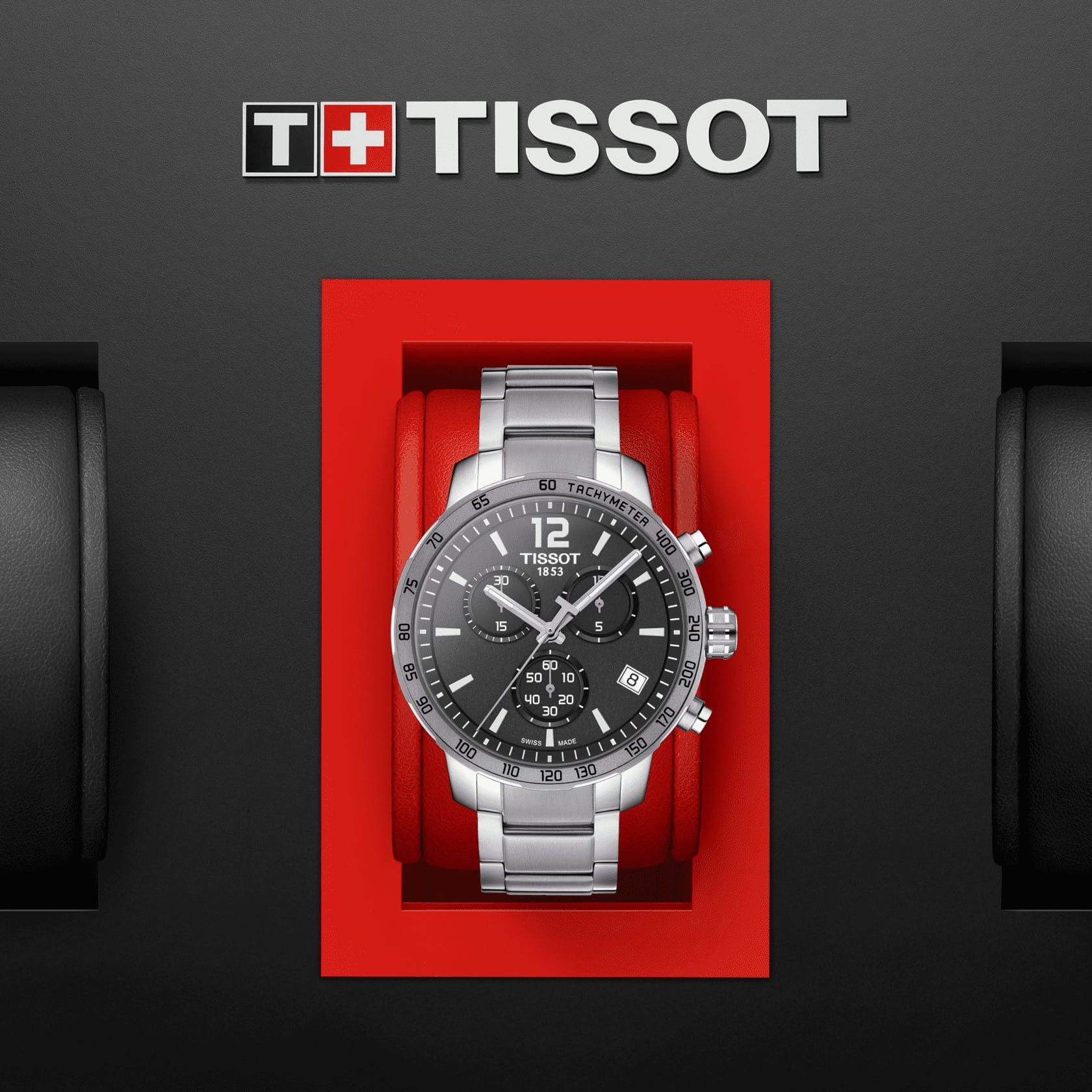 Оригинальные часы Tissot Tissot T-Sport Quickster T095.417.11.067.00 кварцевые калибр механизма eta g10.211 общий вид
