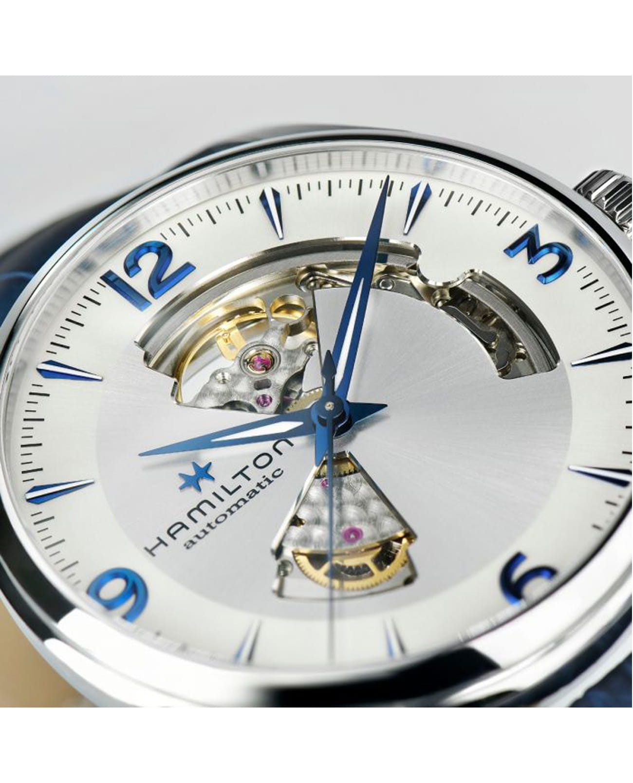 Оригинальные часы Hamilton Hamilton Jazzmaster Open Heart Auto H32705651 механические калибр механизма h-10 общий вид