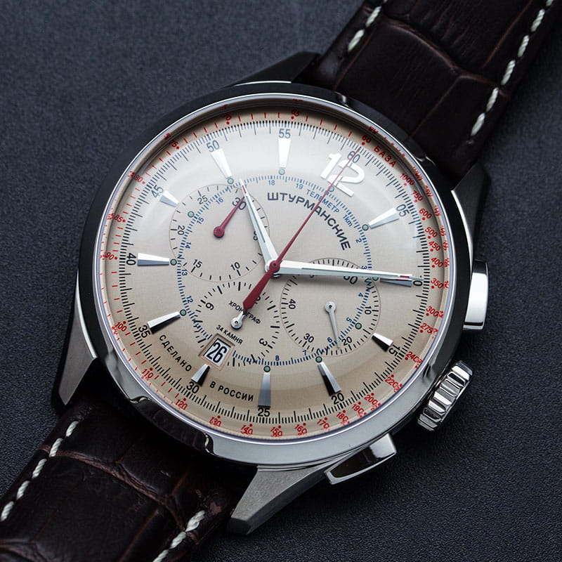 Штурманские NE88/1855992 мужские часы застежка крупным планом