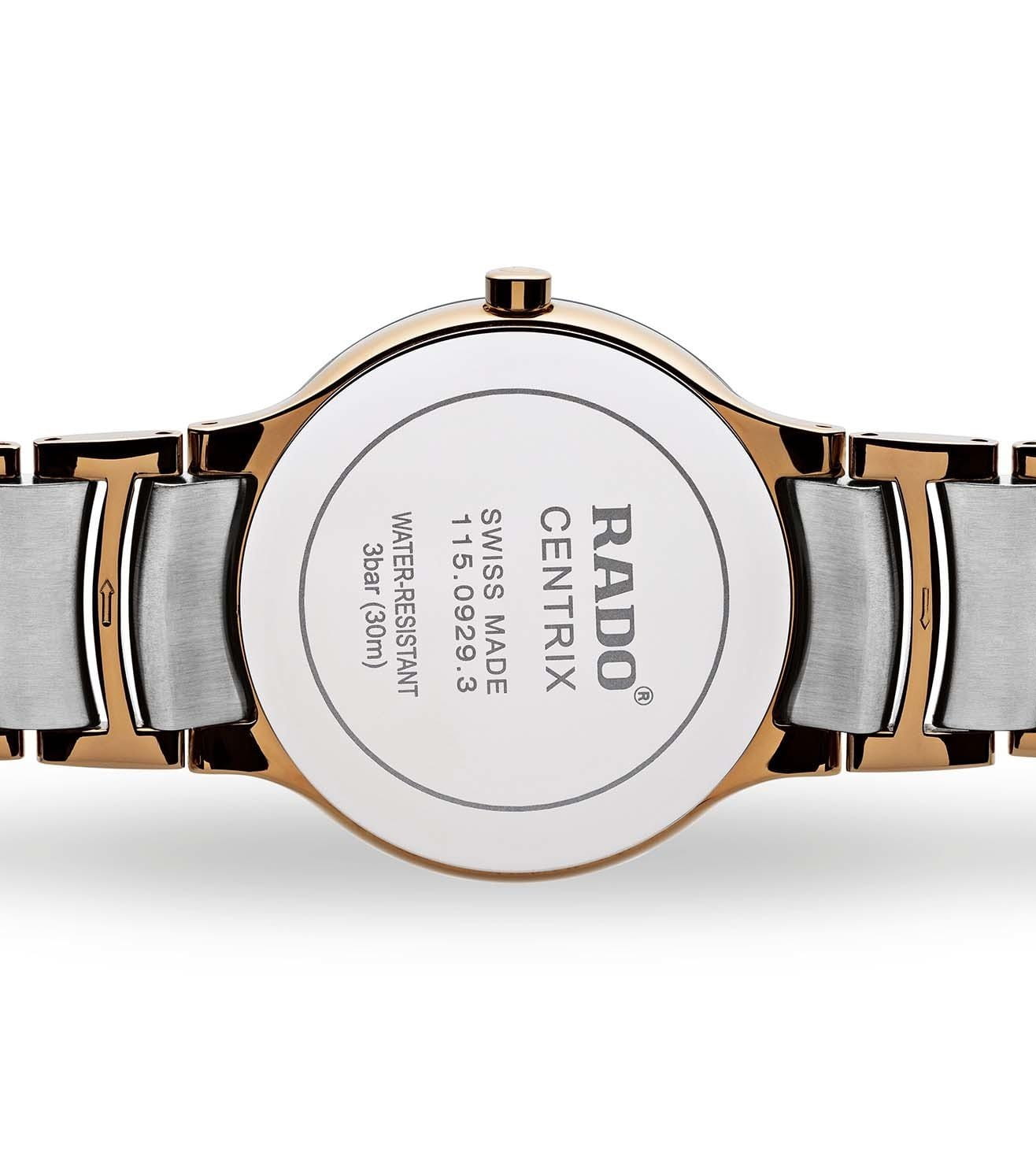 Rado Rado Centrix Diamonds R30554903, centrix швейцария мужские часы на браслете сталь c pvd покрытием боковой вид