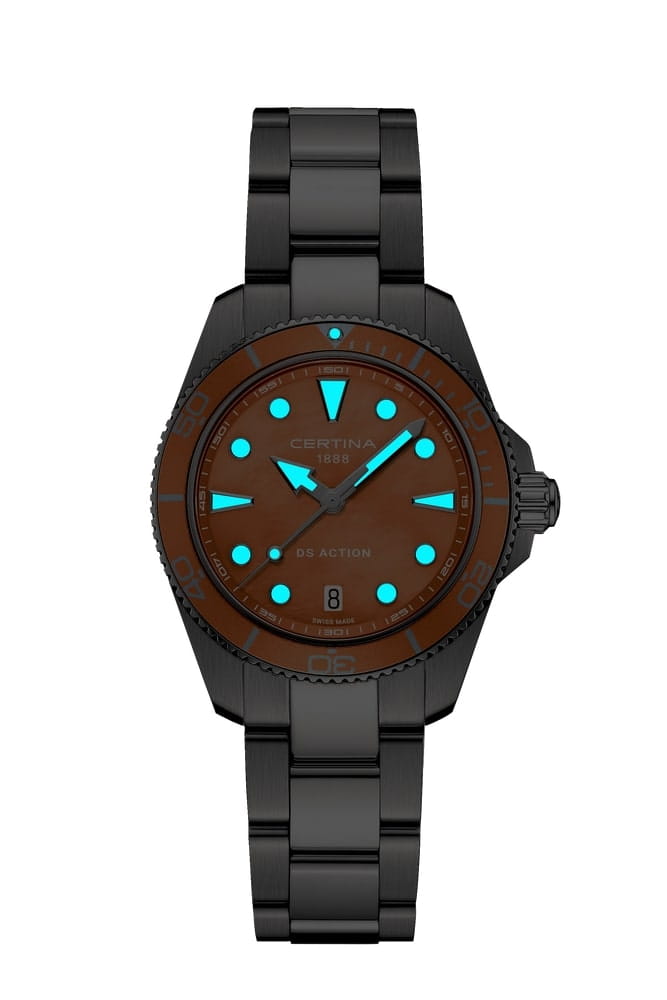 Certina Certina DS Action Lady C048.210.11.381.00  — детали корпуса и нержавеющая сталь