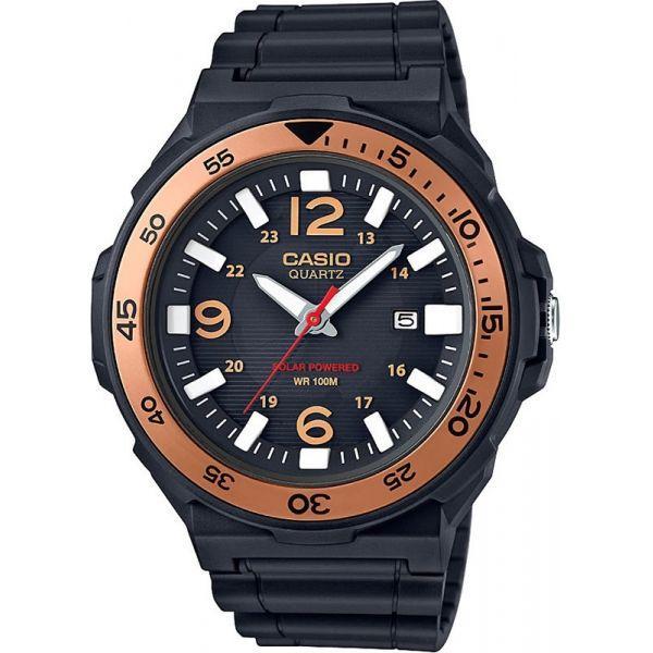 Casio Casio Illuminator MRW-S310H-9B  MRW-S310H-9B кварцевые мужские часы черный циферблат, браслет пластик — вид спереди