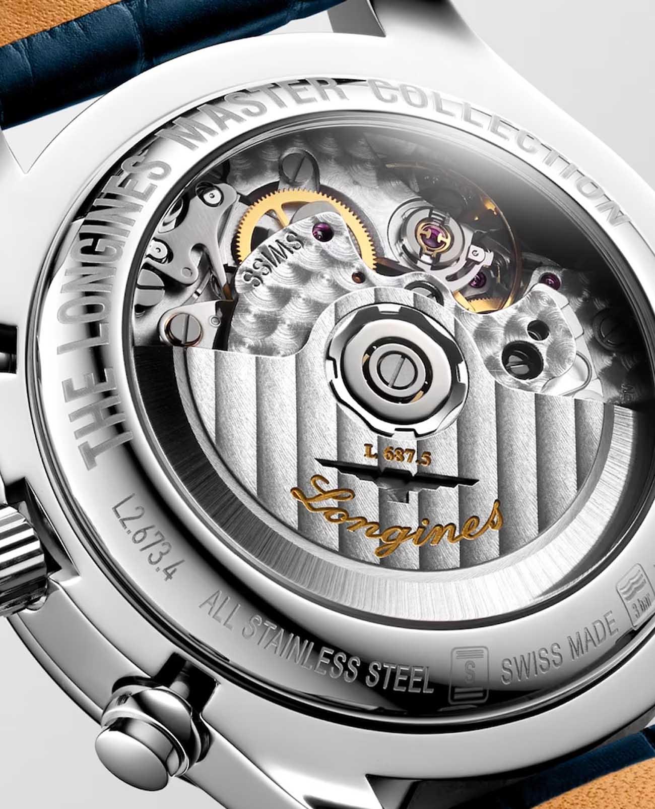 Longines Longines Master Collection L2.673.4.71.2 мужские часы серебристый циферблат на запястье