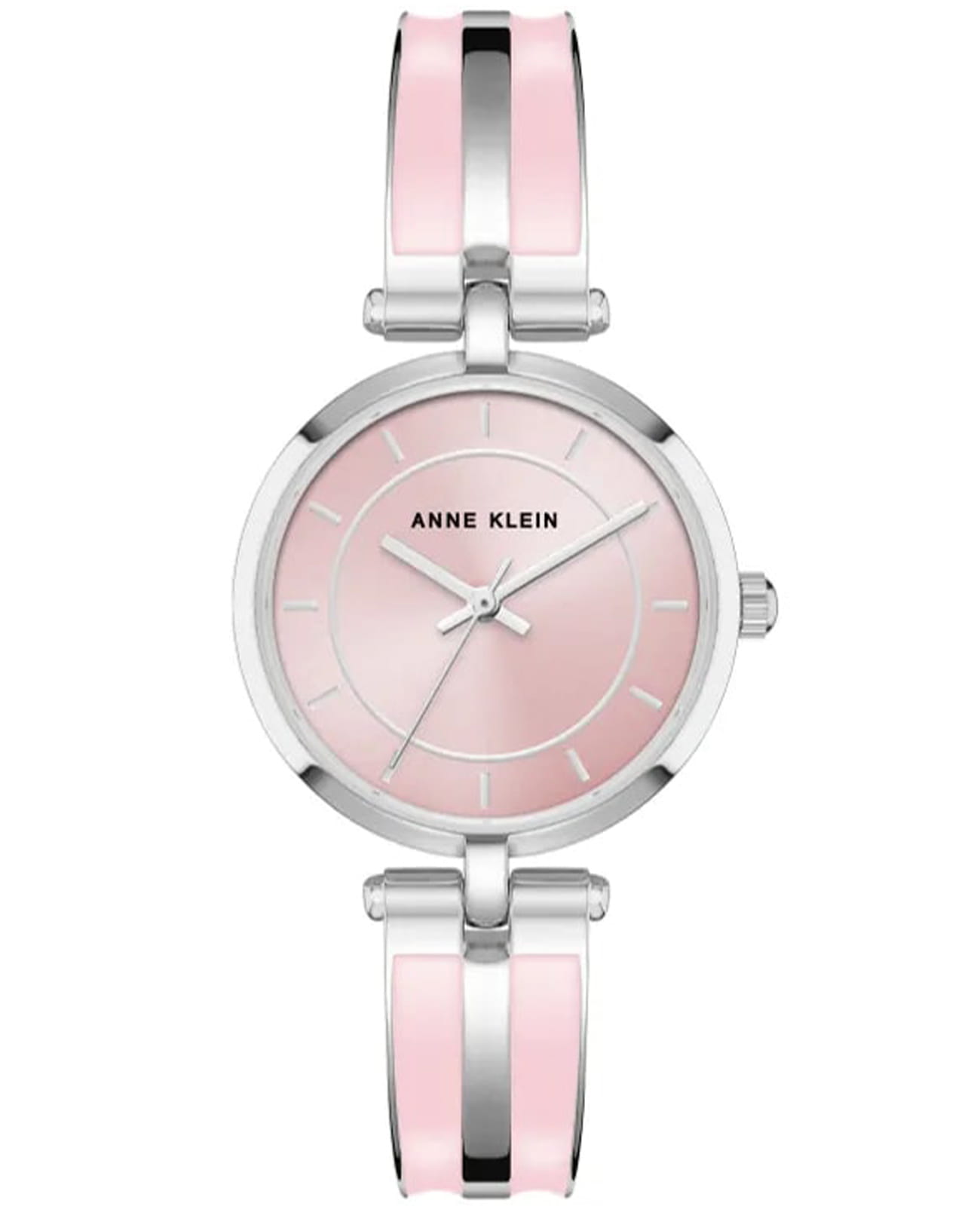 Anne Klein Anne Klein Trend 3917PKSV  3917PKSV кварцевые женские часы розовый циферблат, браслет нержавеющая сталь — вид спереди