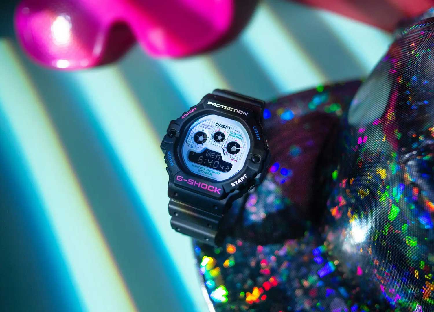 Casio Casio G-Shock DW-5900DN-1 , наручные мужские часы фото под углом