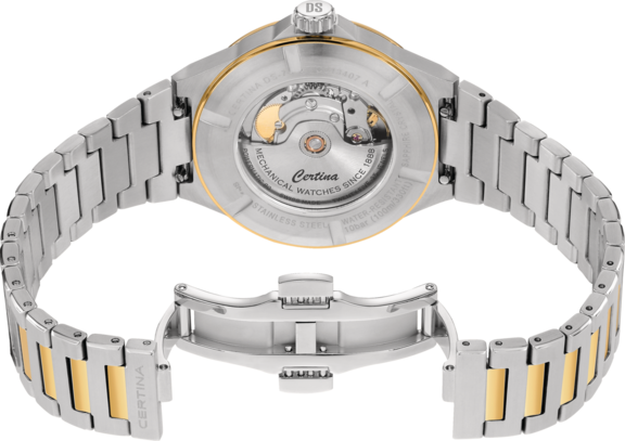 Certina Certina DS-7 Powermatic 80 - C043.407.22.031.00, ds powermatic 80 швейцария мужские часы на браслете нержавеющая сталь с pvd-покрытием боковой вид