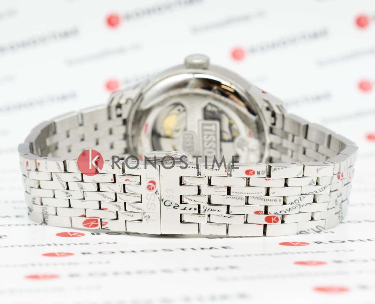 Tissot Tissot Le Locle Powermatic 80 T006.407.11.093.00 механические мужские часы часы крупный план белый циферблата