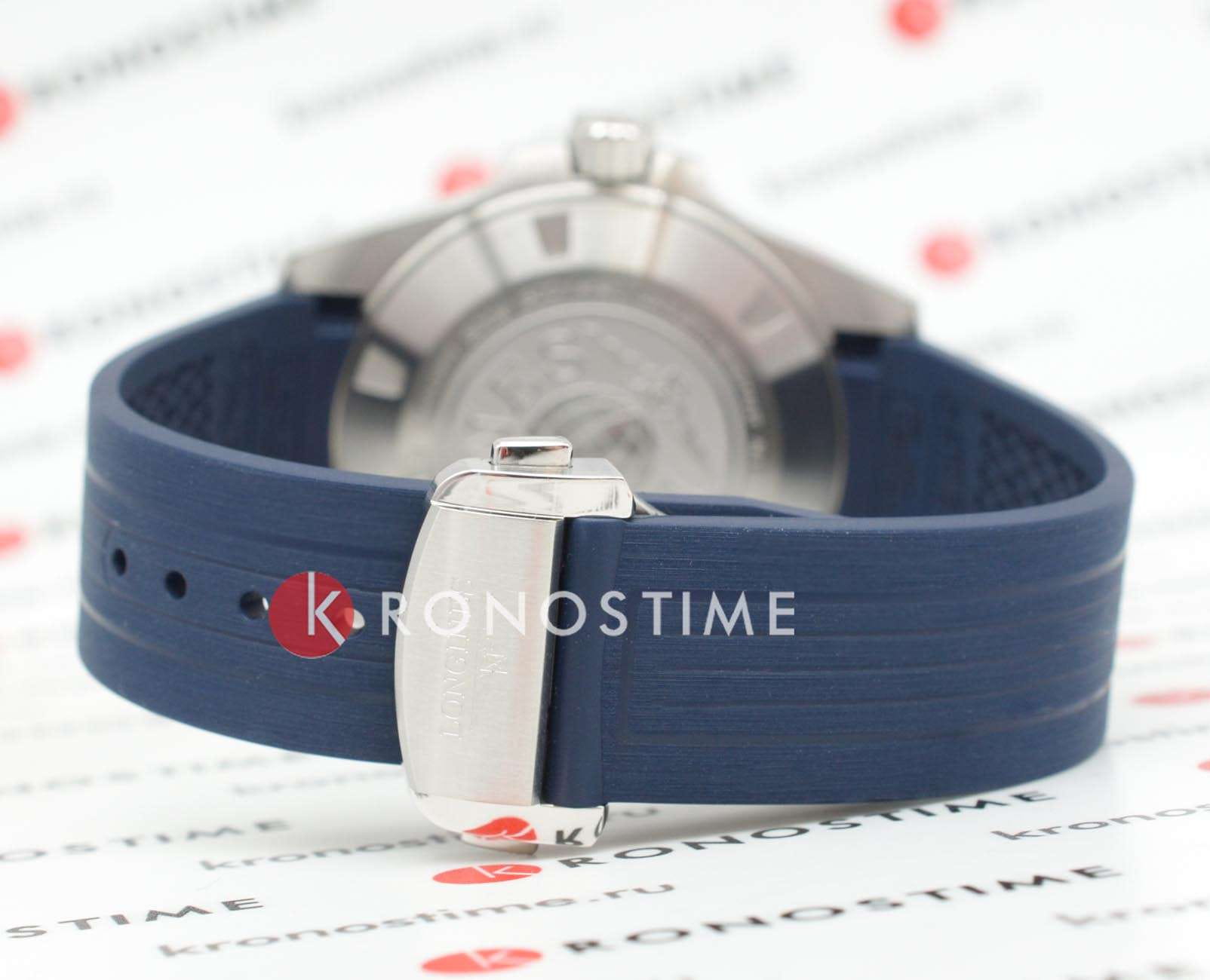 Longines Longines HydroConquest L3.790.4.96.9 механические мужские часы часы крупный план синий циферблата