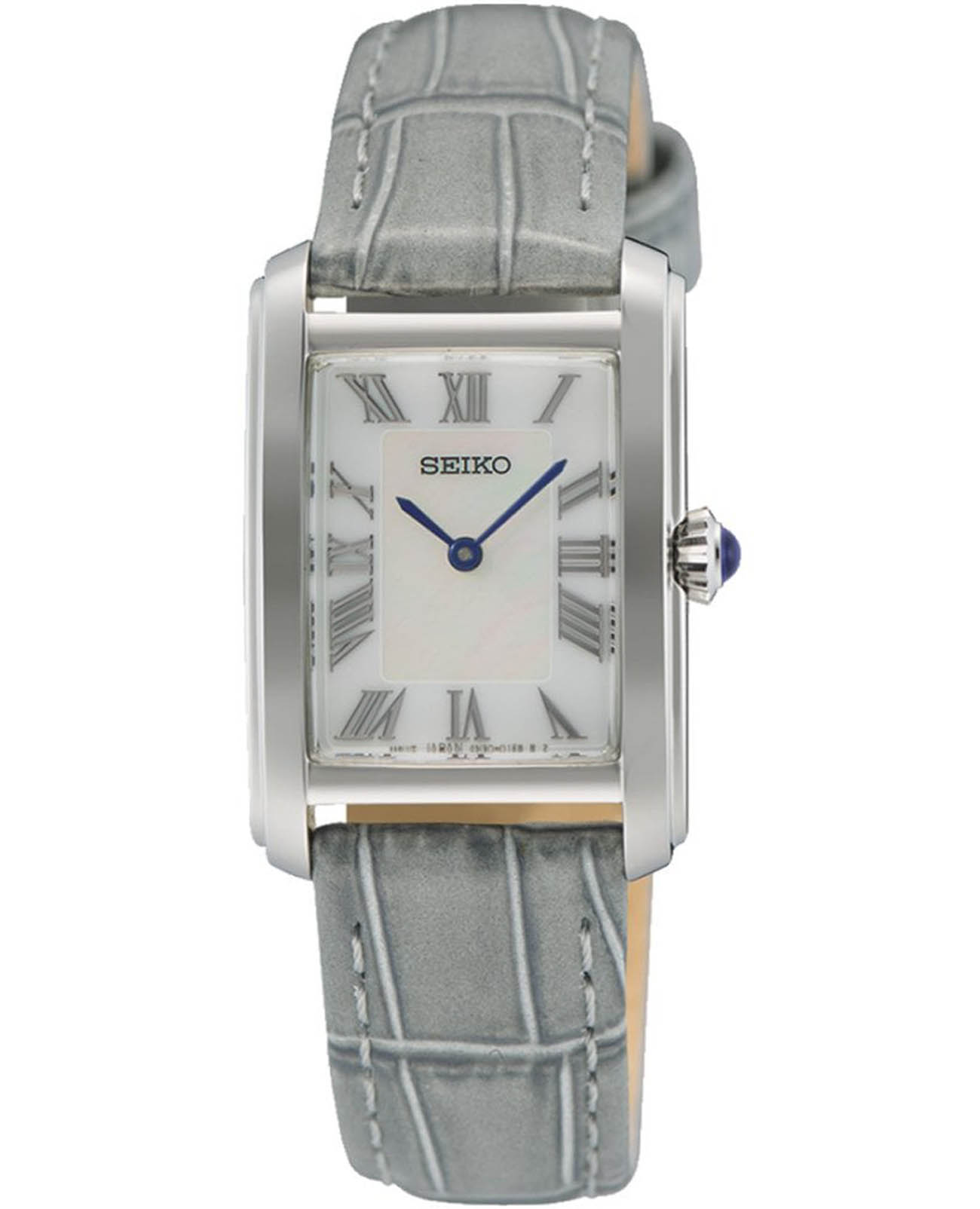 Seiko Seiko Conceptual Series Dress SWR099P1  SWR099P1 кварцевые женские часы белый циферблат, браслет кожаный — вид спереди