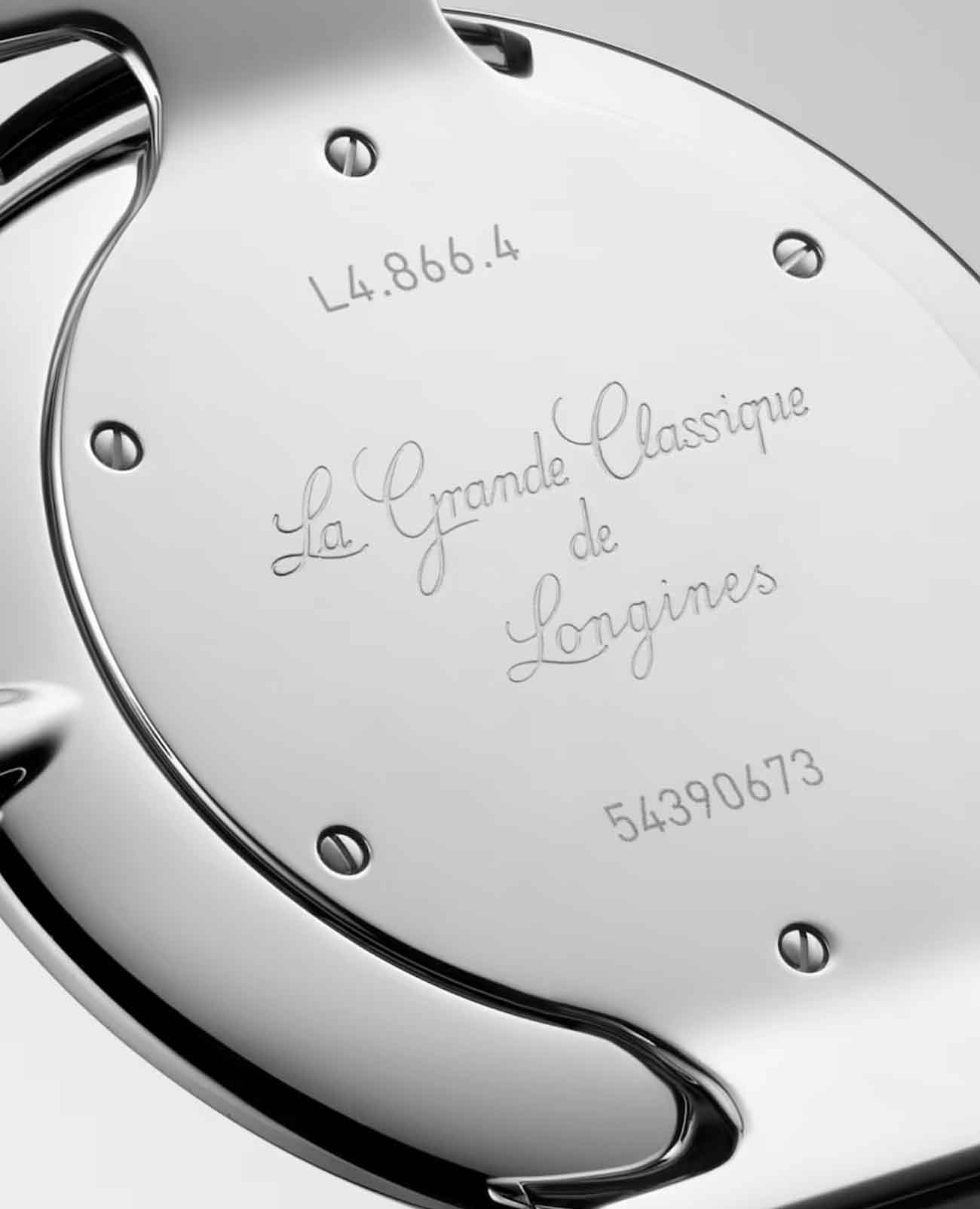 Longines Longines La Grande Classique L4.866.4.51.2 кварцевые женские часы часы крупный план черный циферблата