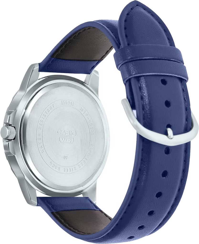 Casio Casio Collection MTP-VD200L-2B мужские часы синий циферблат на запястье