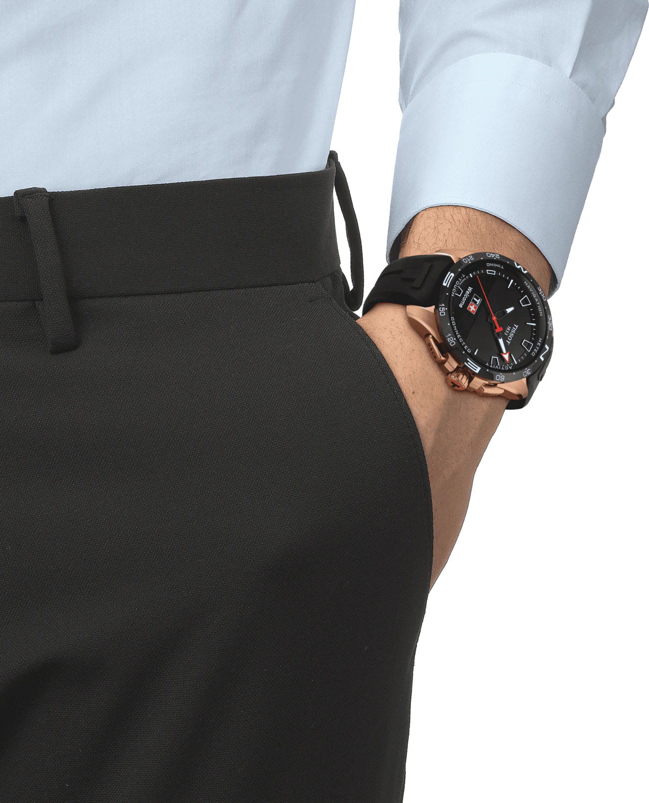 Tissot Tissot T-Touch Connect Solar T121.420.47.051.02 T Touch, наручные мужские часы фото под углом