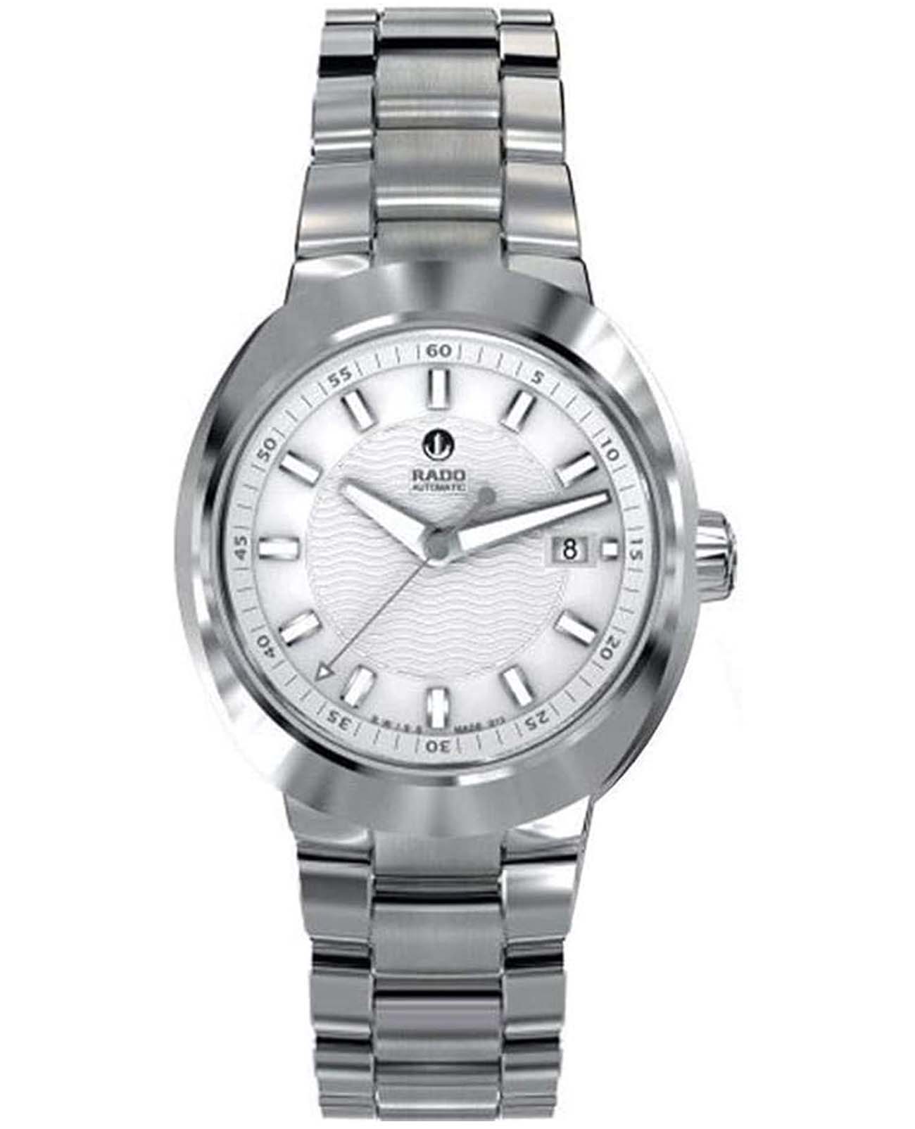 Rado Rado D-Star R15947103 Automatic R15947103 механические женские часы белый циферблат, браслет нержавеющая сталь — вид спереди