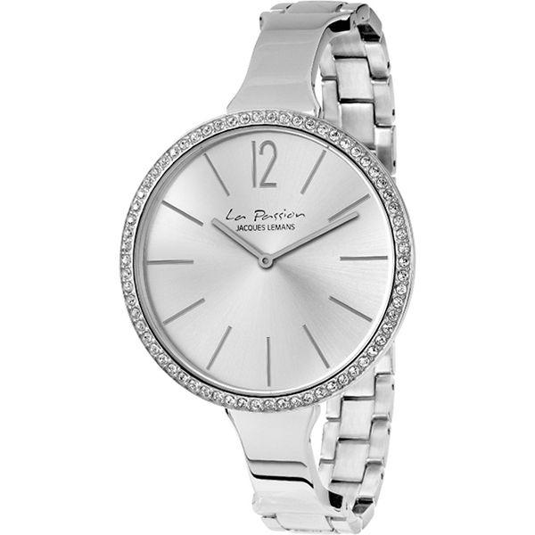 Jacques Lemans Jacques Lemans LP-116A  LP-116A кварцевые женские часы серый циферблат, браслет  — вид спереди