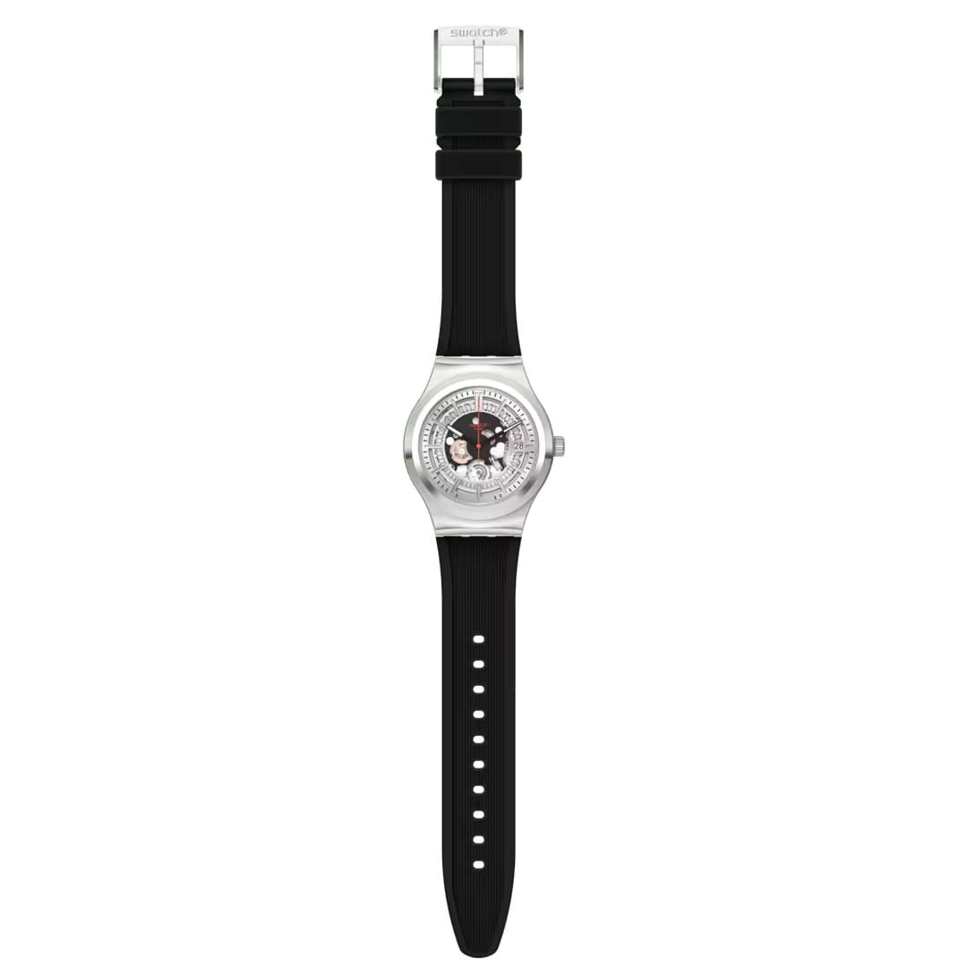 Swatch Swatch Irony Sistem51 YIS431, system51 швейцария мужские часы на браслете резина боковой вид