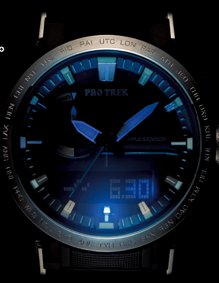 Casio PRW-60Y-1AER мужские часы застежка крупным планом