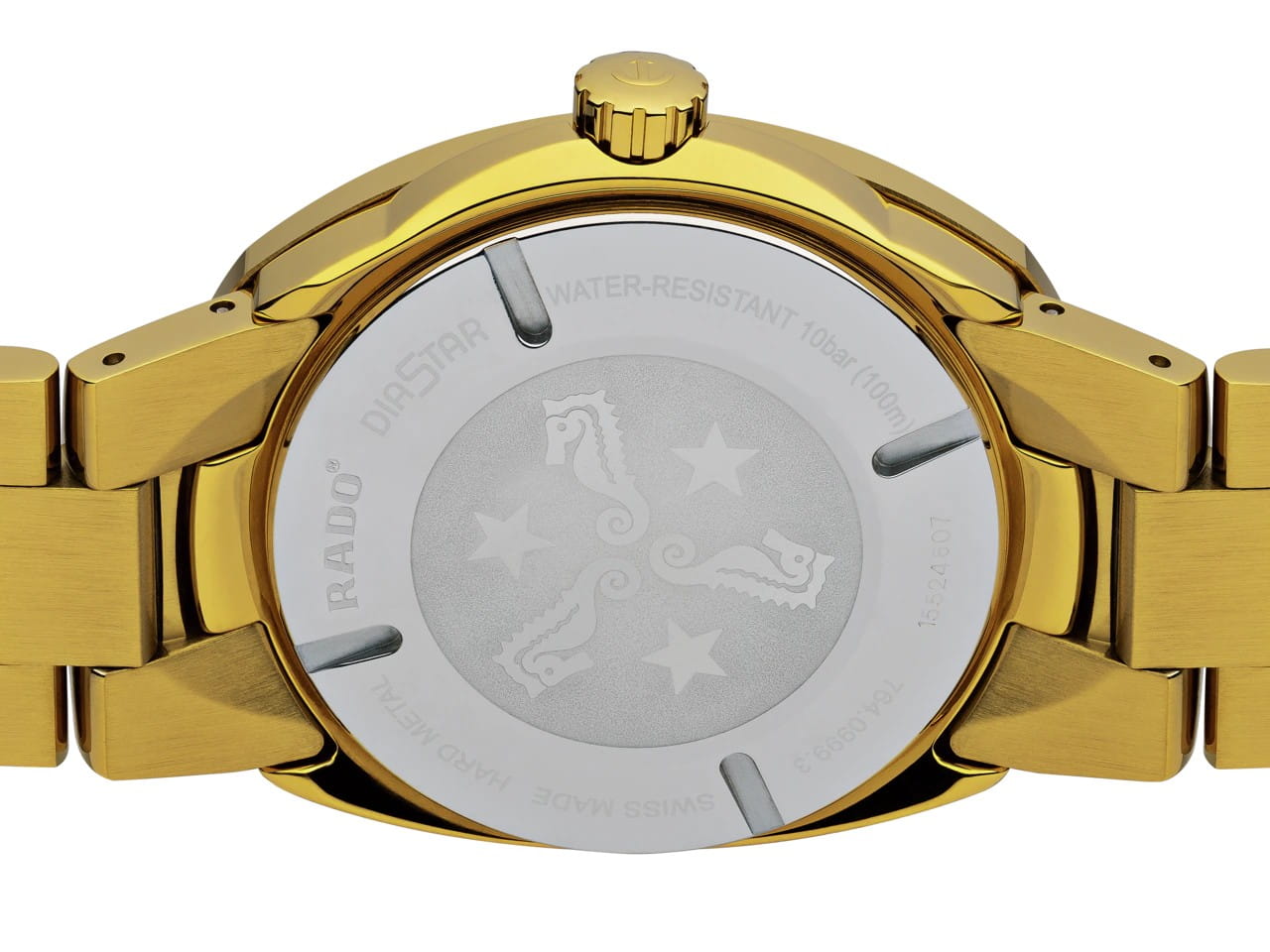 Rado Rado The Original Automatic R12999253,  швейцария мужские часы на браслете сталь c pvd покрытием боковой вид