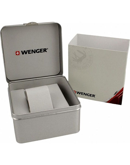 Wenger 01.1441.119 мужские часы синий циферблат на запястье