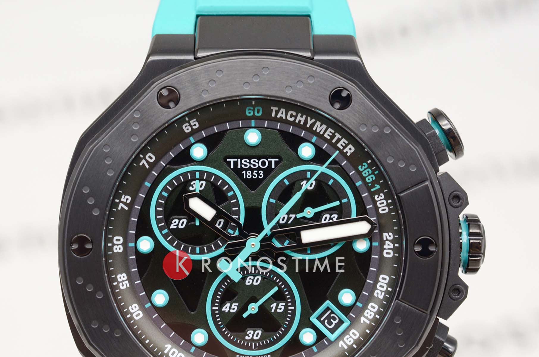 Tissot Tissot T-Race MotoGP Quartz Chronograph T141.417.37.051.01, t-sport швейцария мужские часы на браслете каучук боковой вид