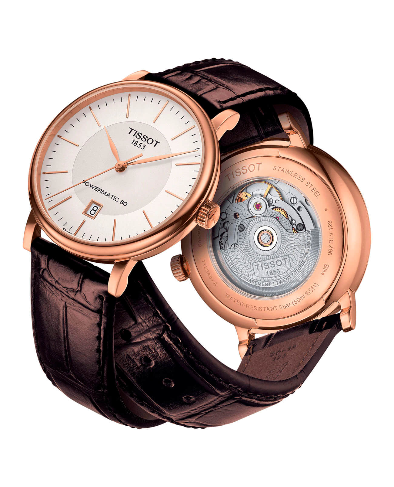 Tissot Tissot Carson Powermatic 80 T122.407.36.031.00 Carson - задняя крышка сталь металл корпуса, швейцария часы