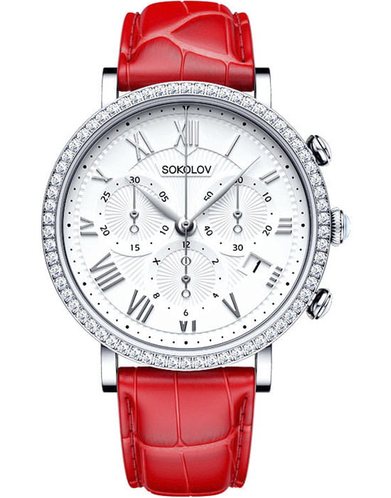 Sokolov 127.30.00.001.01.03.2 , наручные женские часы фото под углом